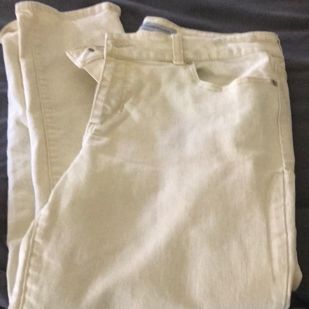 Chico’s cream colored denim